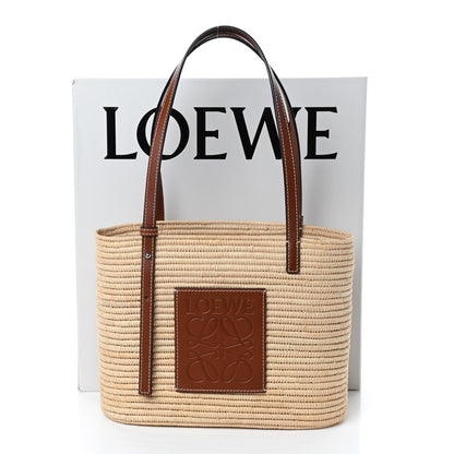 Loewe Raffia Square Basket Tote Bag Natural Tan 11 of 11