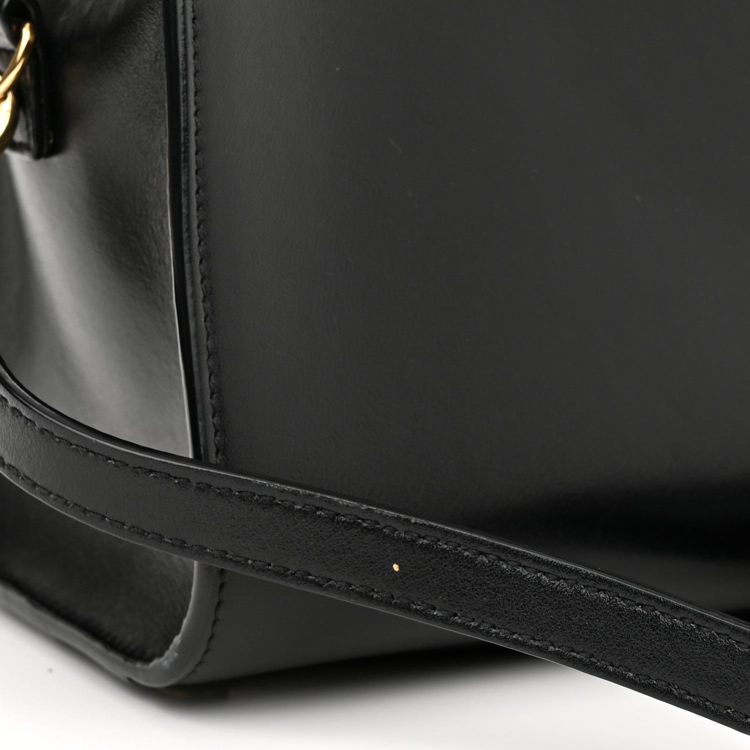 Saint Laurent Calfskin Monogram Baby Cabas Black 11 of 12