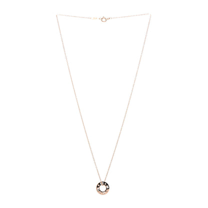 Tiffany 18K Rose Gold Diamond Atlas Pierced Pendant Necklace 3 of 4
