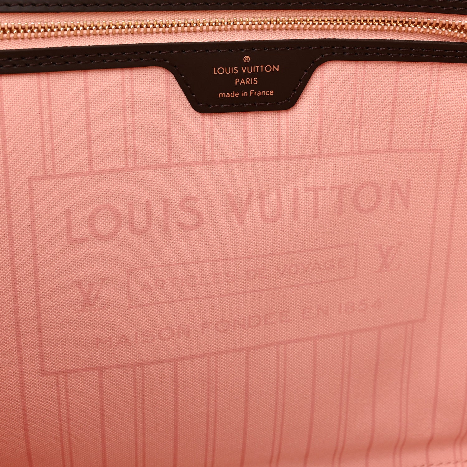 Louis Vuitton Damier Ebene Neo Neverfull MM Rose Ballerine 7 of 11