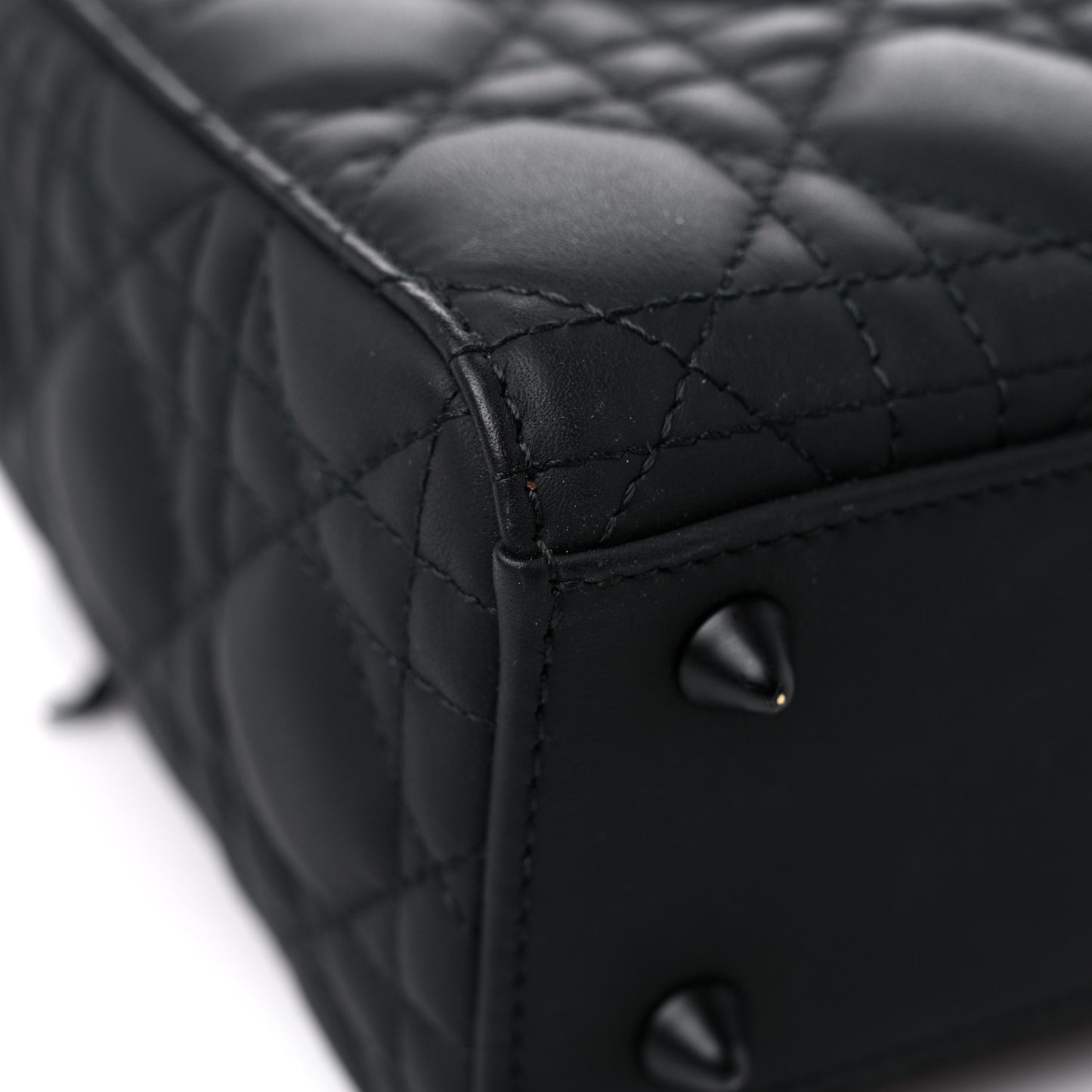 Ultra Matte Calfskin Cannage Small My ABCDior Lady Dior Black