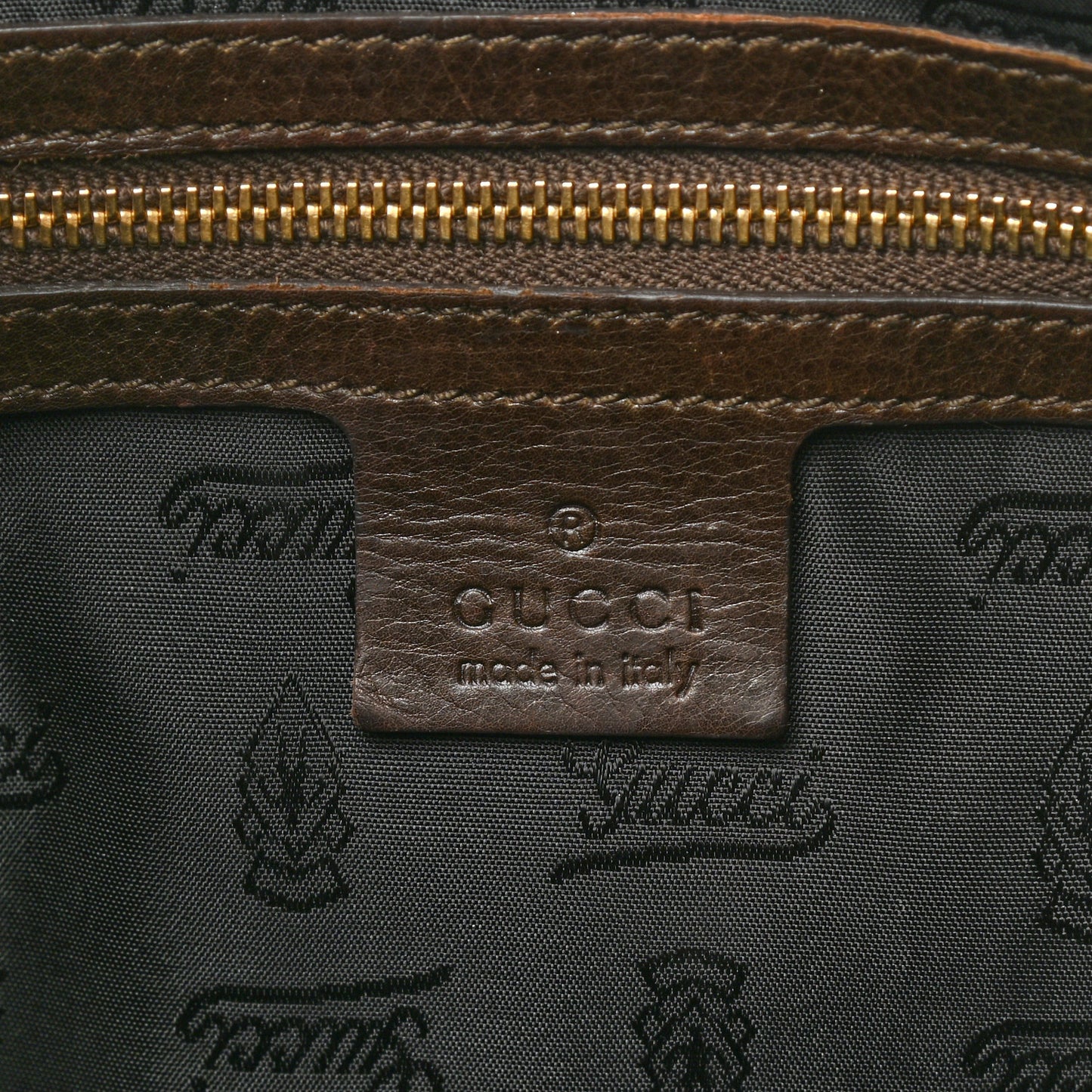 Patent Hysteria Large Clutch Brown