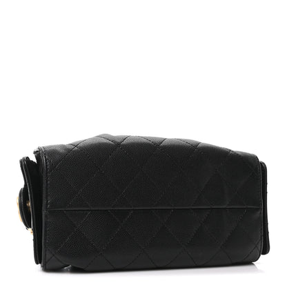 Chanel Caviar Quilted Mini Chanel 25 Handbag Black 3 of 9