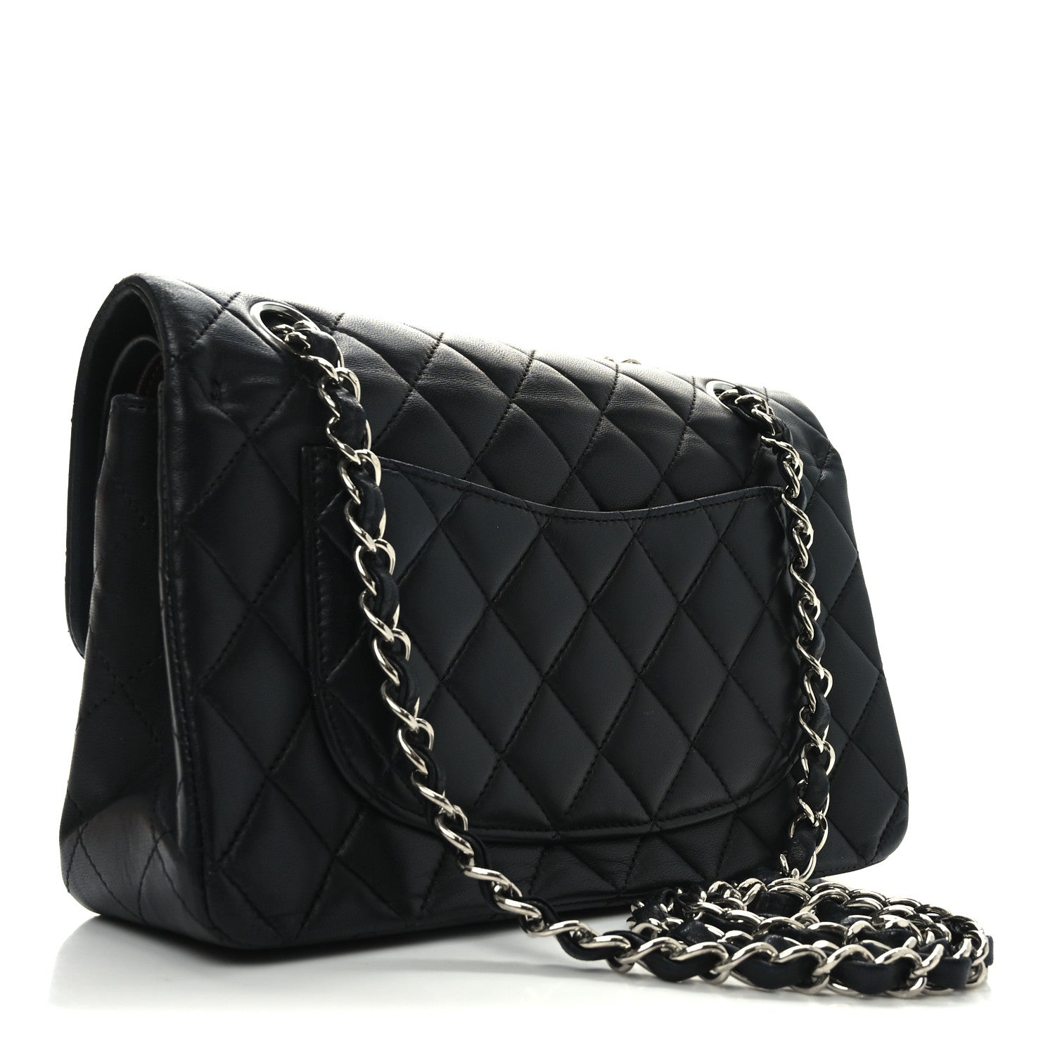 Chanel Lambskin Quilted Small Double Flap Black 3 of 10