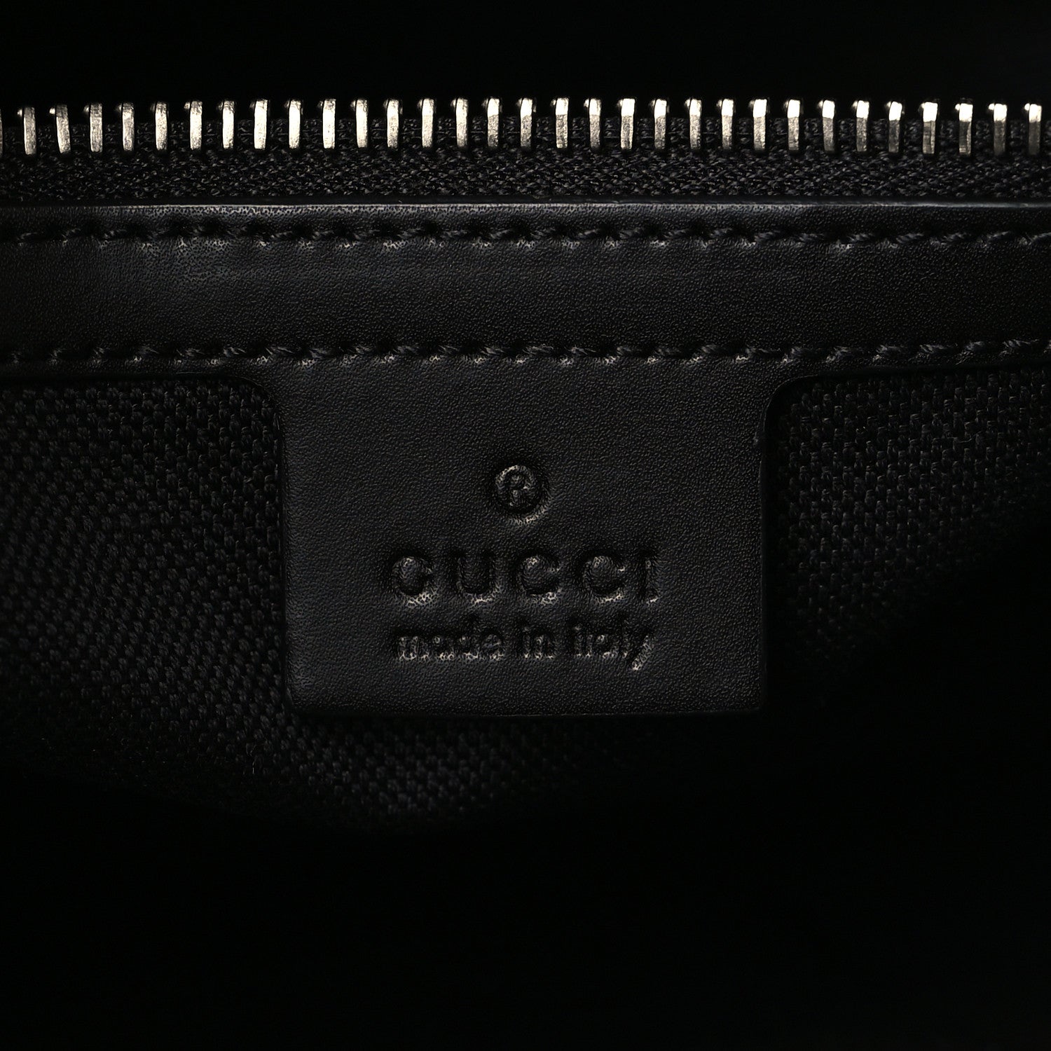 Gucci Soft GG Supreme Monogram Appia Calfskin Web East West Messenger Bag Black Grey 6 of 9