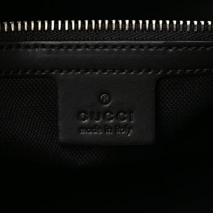 Gucci Soft GG Supreme Monogram Appia Calfskin Web East West Messenger Bag Black Grey 6 of 9