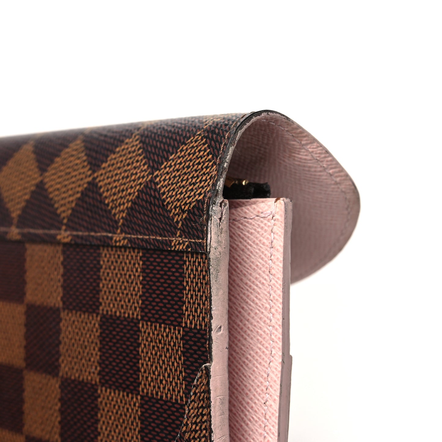 Damier Ebene Caissa Wallet Rose Ballerine