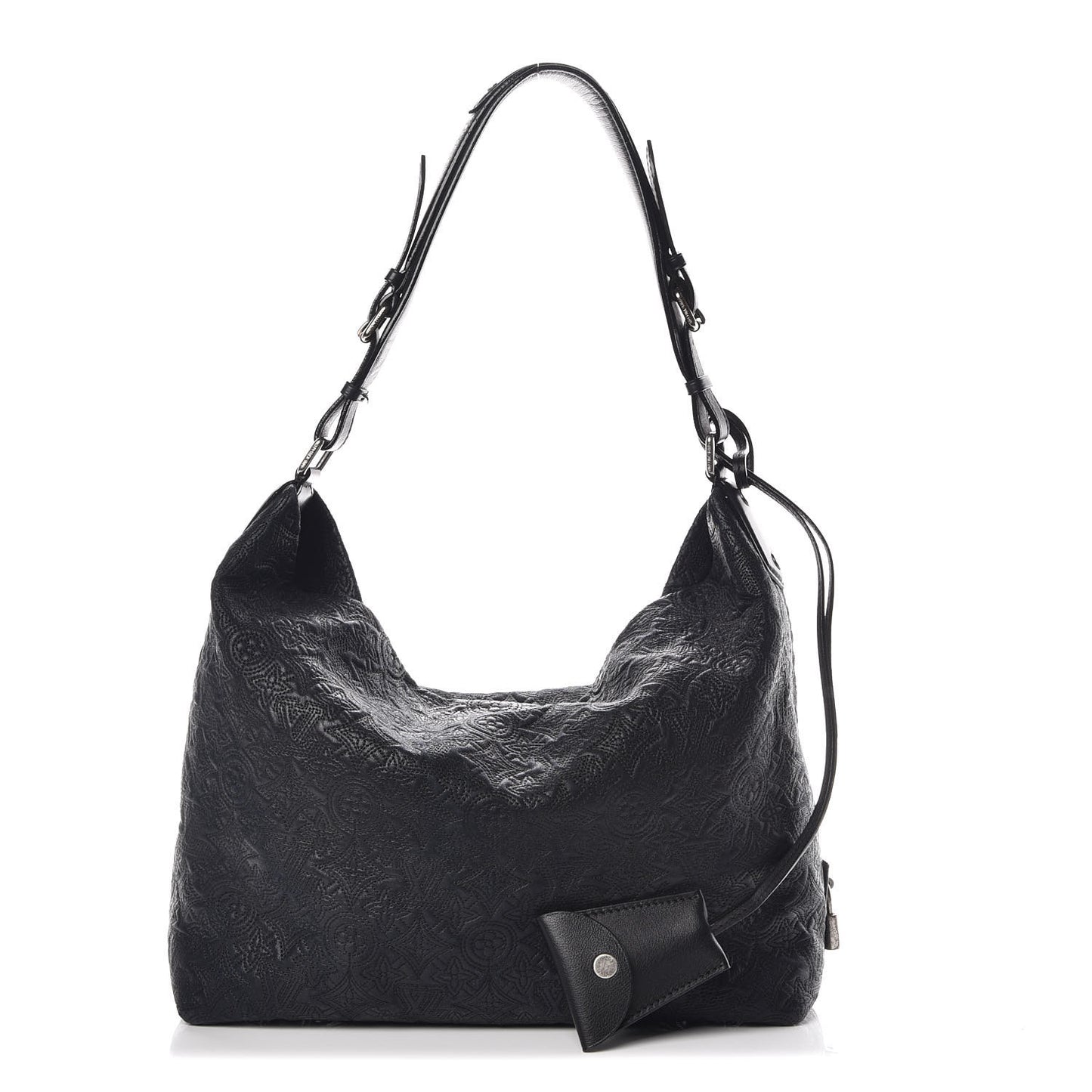 Monogram Lambskin Antheia Hobo PM Black