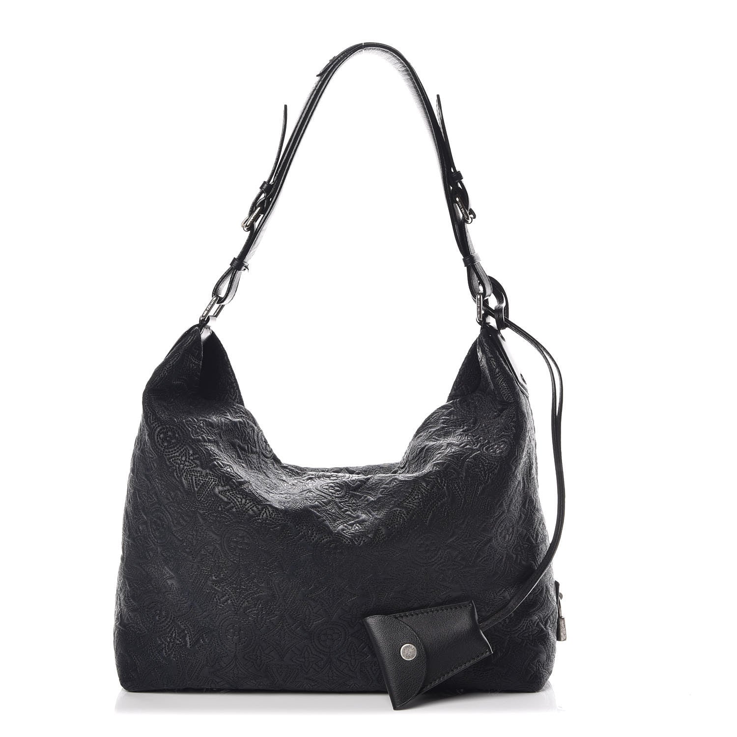 Louis Vuitton Monogram Lambskin Antheia Hobo PM Black 1 of 10