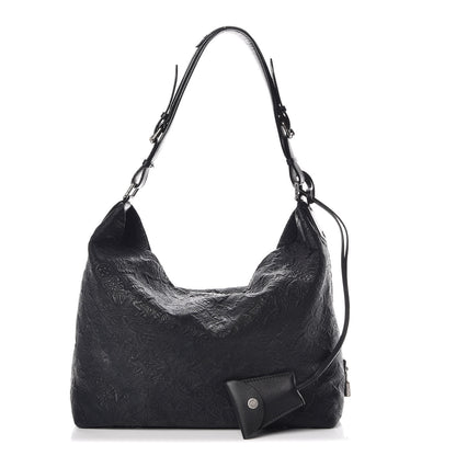 Louis Vuitton Monogram Lambskin Antheia Hobo PM Black 1 of 10