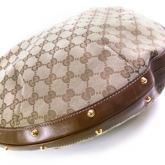 Monogram Large Studded Hobo