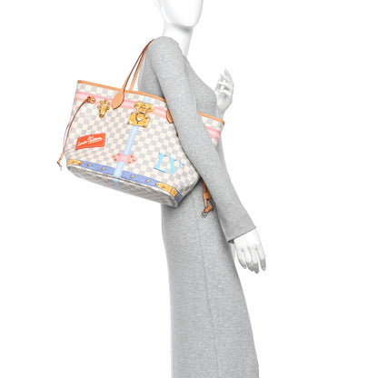 Louis Vuitton Damier Azur Summer Trunks Neo Neverfull MM 2 of 11