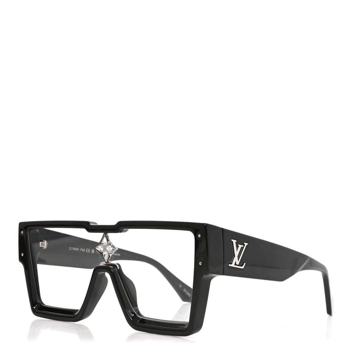 Acetate Swarovski Crystal Cyclone Sunglasses Z1790W Black