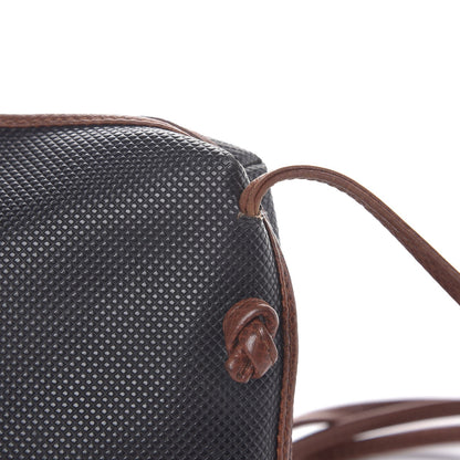 Bottega Veneta Rubberized Canvas Crossbody Black Brown 11 of 11