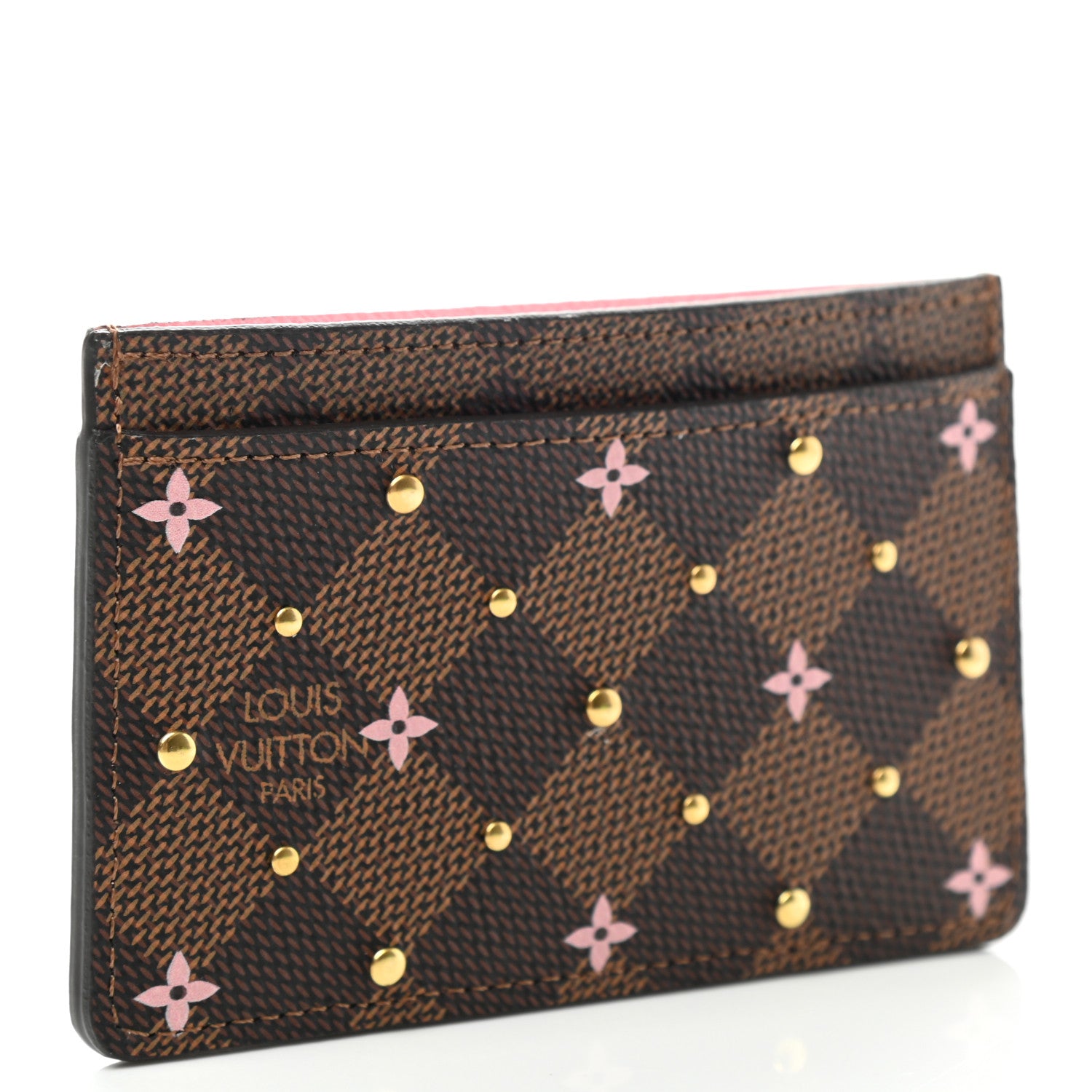 Louis Vuitton Damier Ebene Studded Card Holder 3 of 6