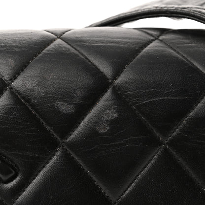 Chanel Lambskin Quilted CC Single Flap Shoulder Bag Black 10 of 10