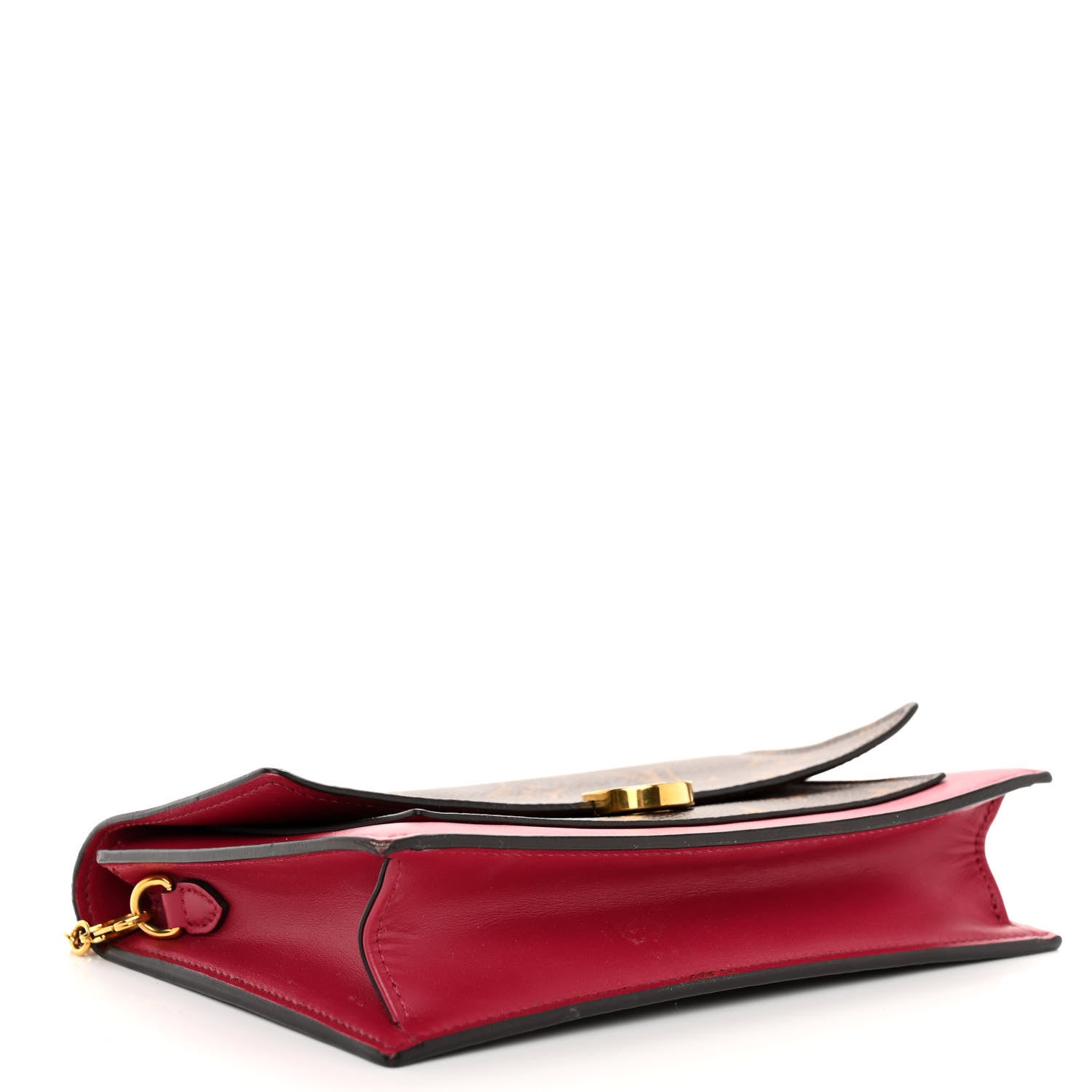 Louis Vuitton Monogram Flore Chain Wallet Fuchsia 4 of 10
