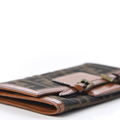 Fendi Zucca Continental Strap Wallet Tobacco 5 of 9