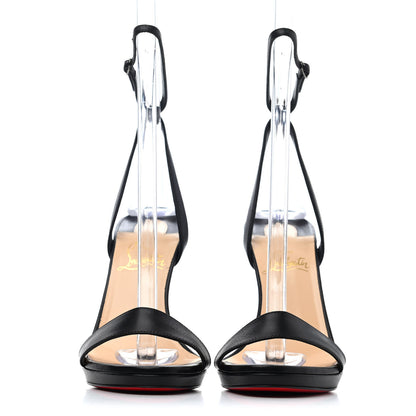 Christian Louboutin Nappa Loubi Queen 100 Sandals 36 Black 2 of 4