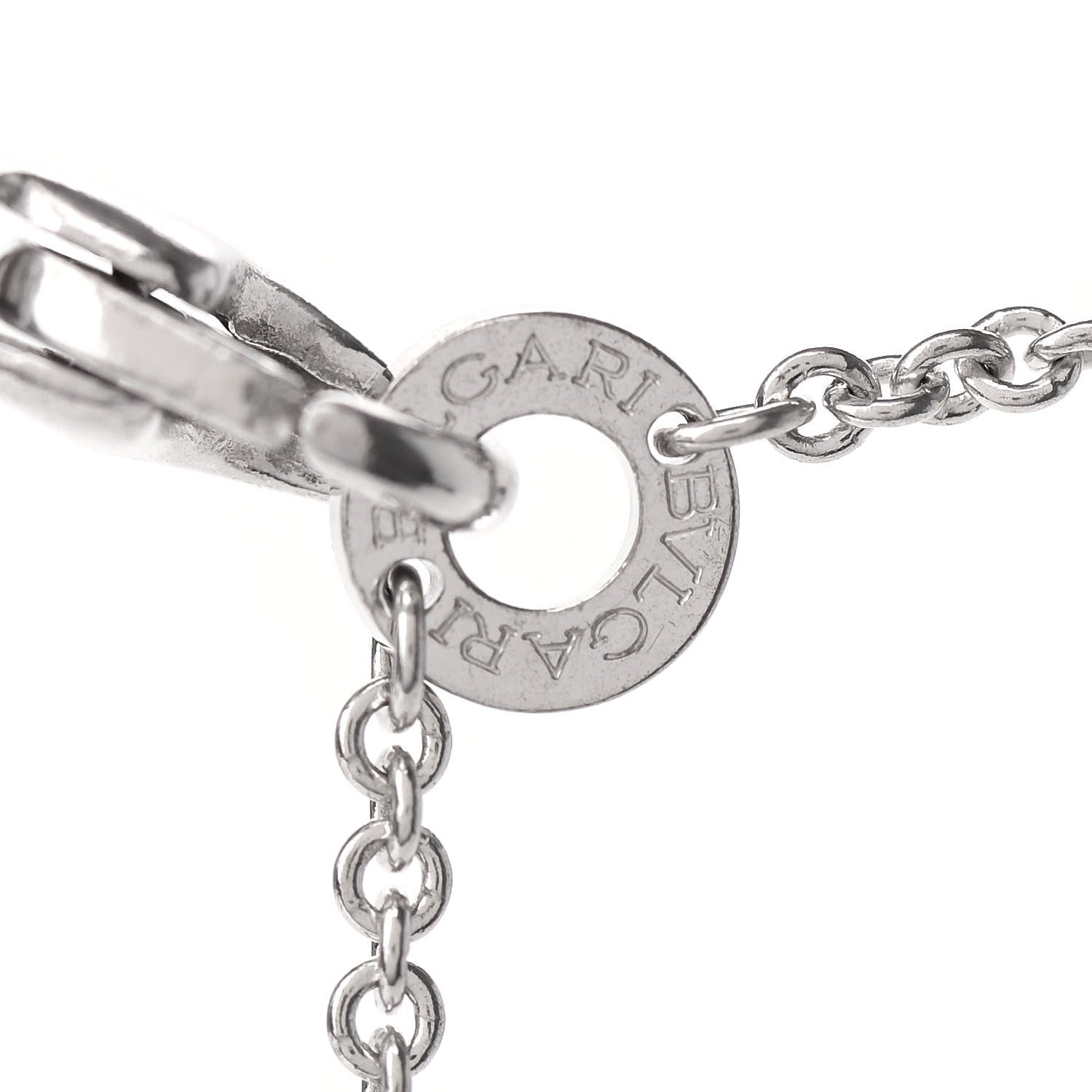 Bulgari Sterling Silver Ceramic Save The Children Pendant Necklace 7 of 13