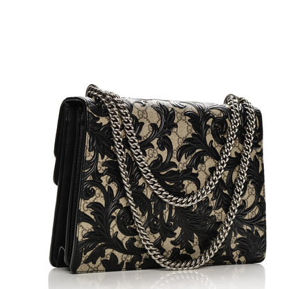 Gucci GG Supreme Monogram Arabesque Medium Dionysus Shoulder Bag Black 3 of 7