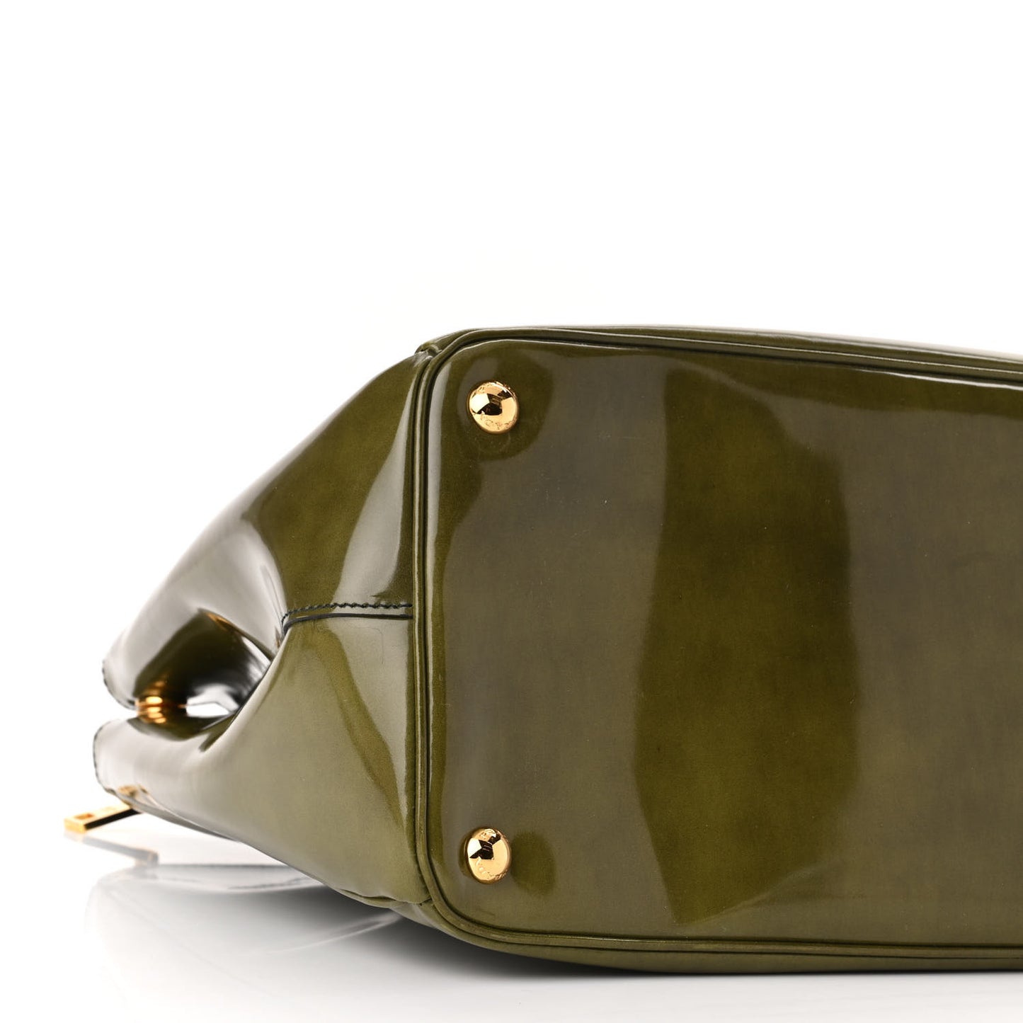 Spazzolato Large Galleria Double Zip Tote Militare Fume