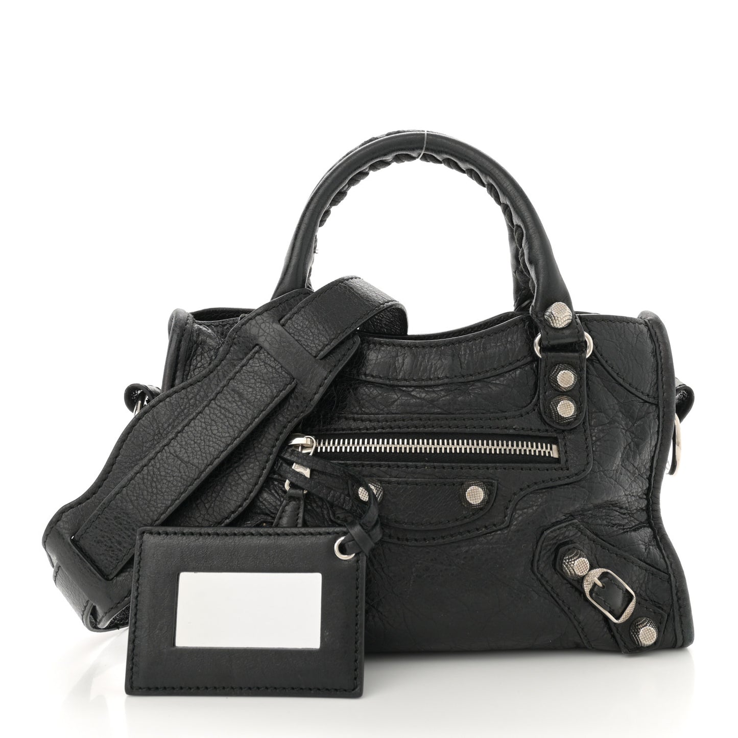 Agneau Giant 12 Silver Hardware Mini City Black