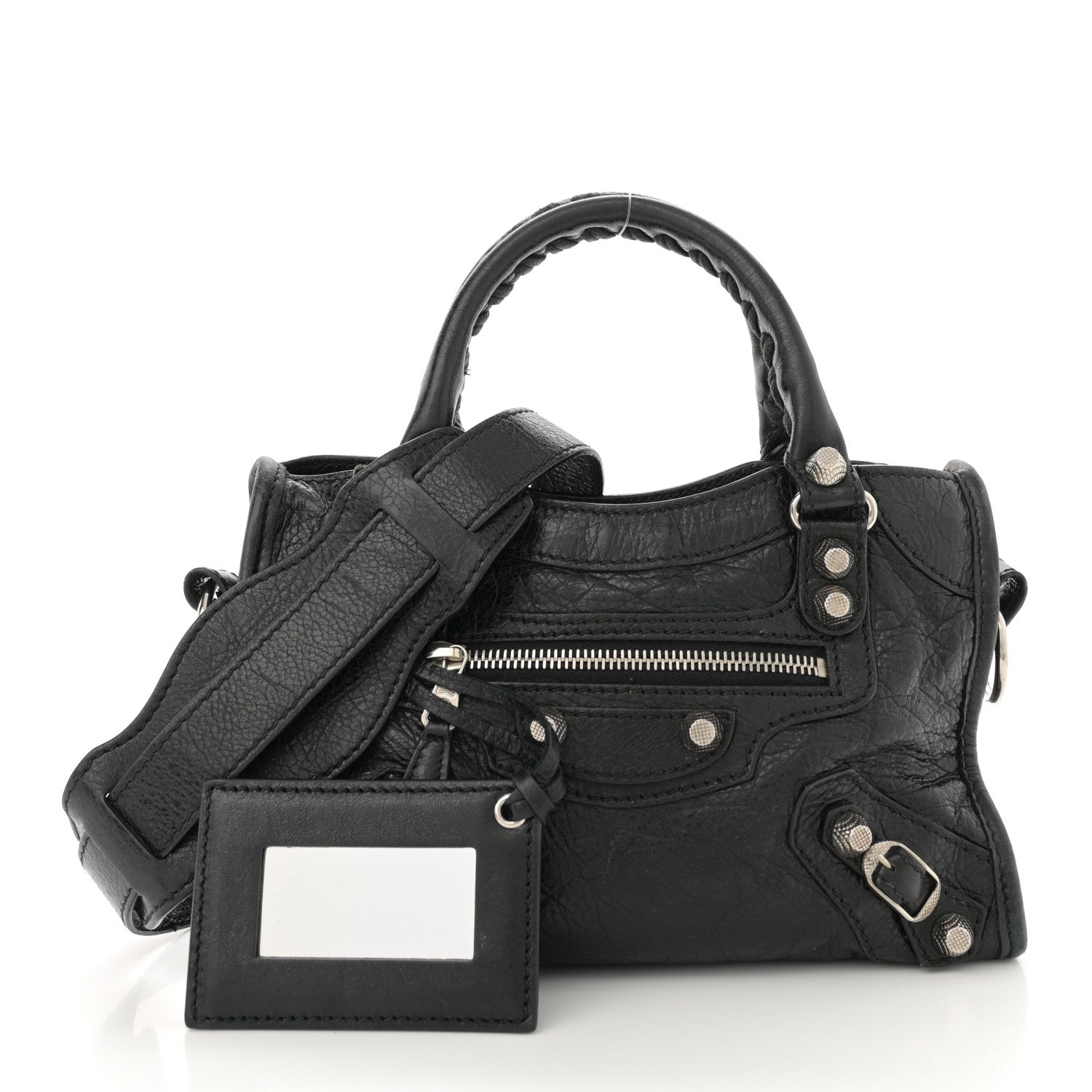 Balenciaga Agneau Giant 12 Silver Hardware Mini City Black 3 of 16