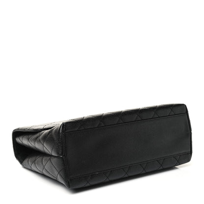 Chanel Caviar Quilted Jumbo Kelly Flap Black 3 of 4