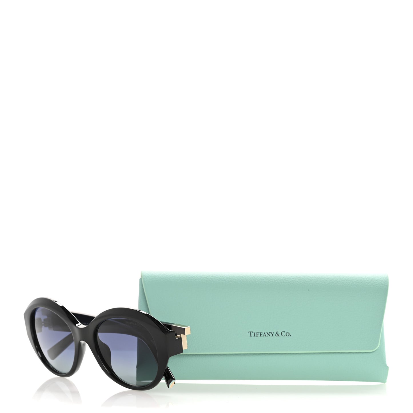 Crystal T Round TF 4227-B Sunglasses Black