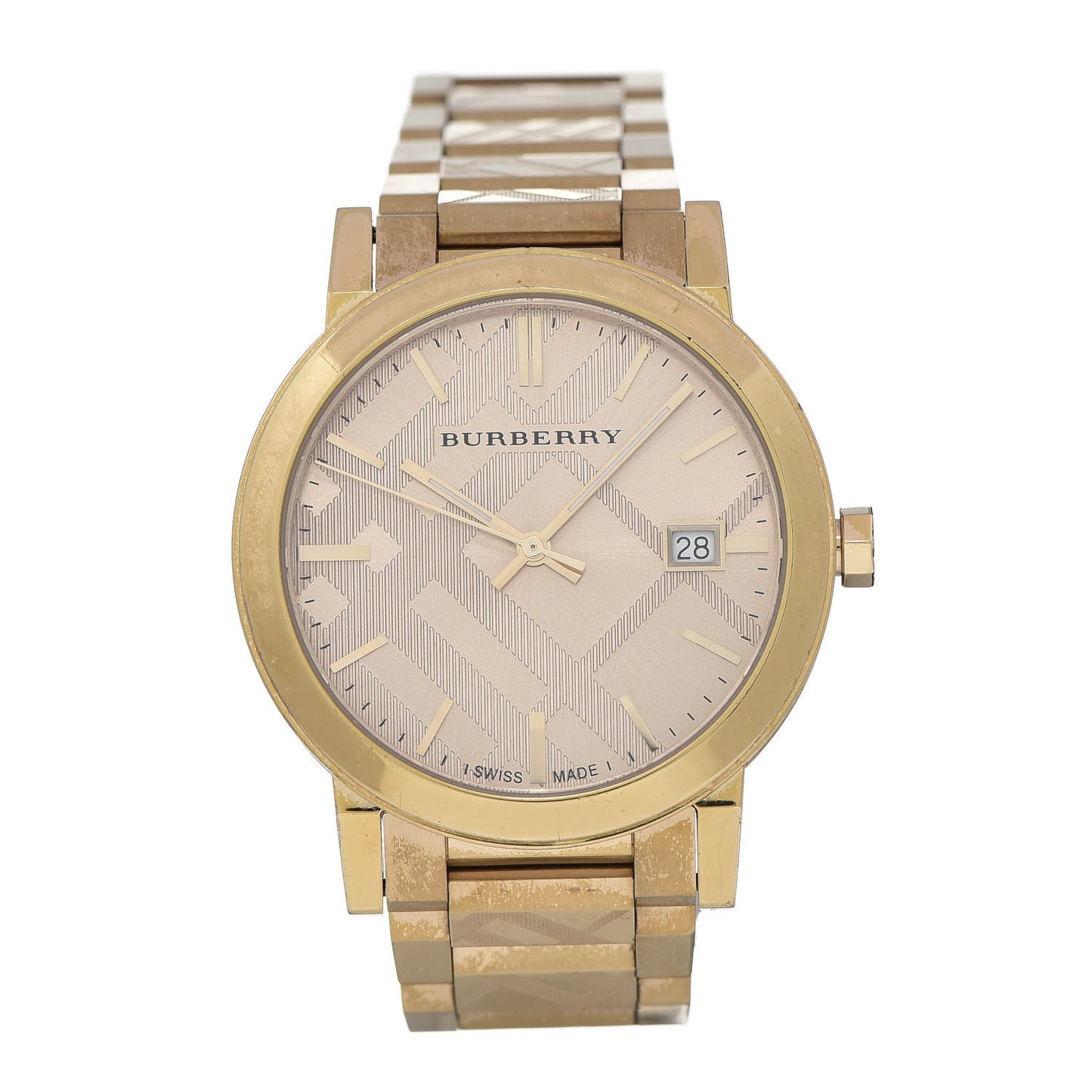 Stainless Steel 38mm The City Quartz Watch Champagne BU9038