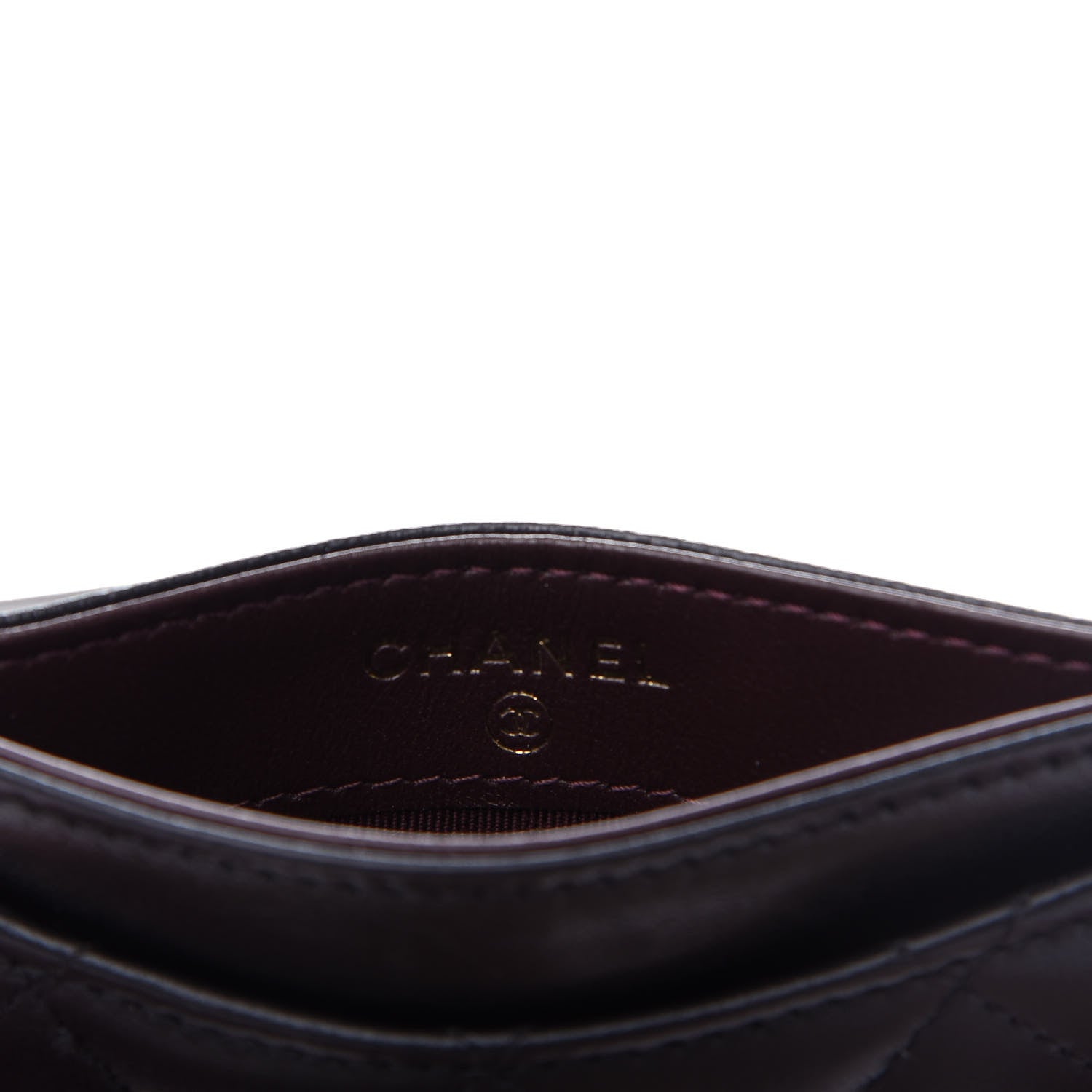 Chanel Lambskin Quilted Card Holder Black 6 of 9