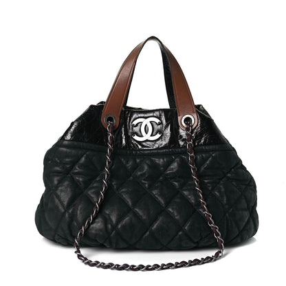 Chanel Iridescent Calfskin In the Mix Tote Black 1 of 6