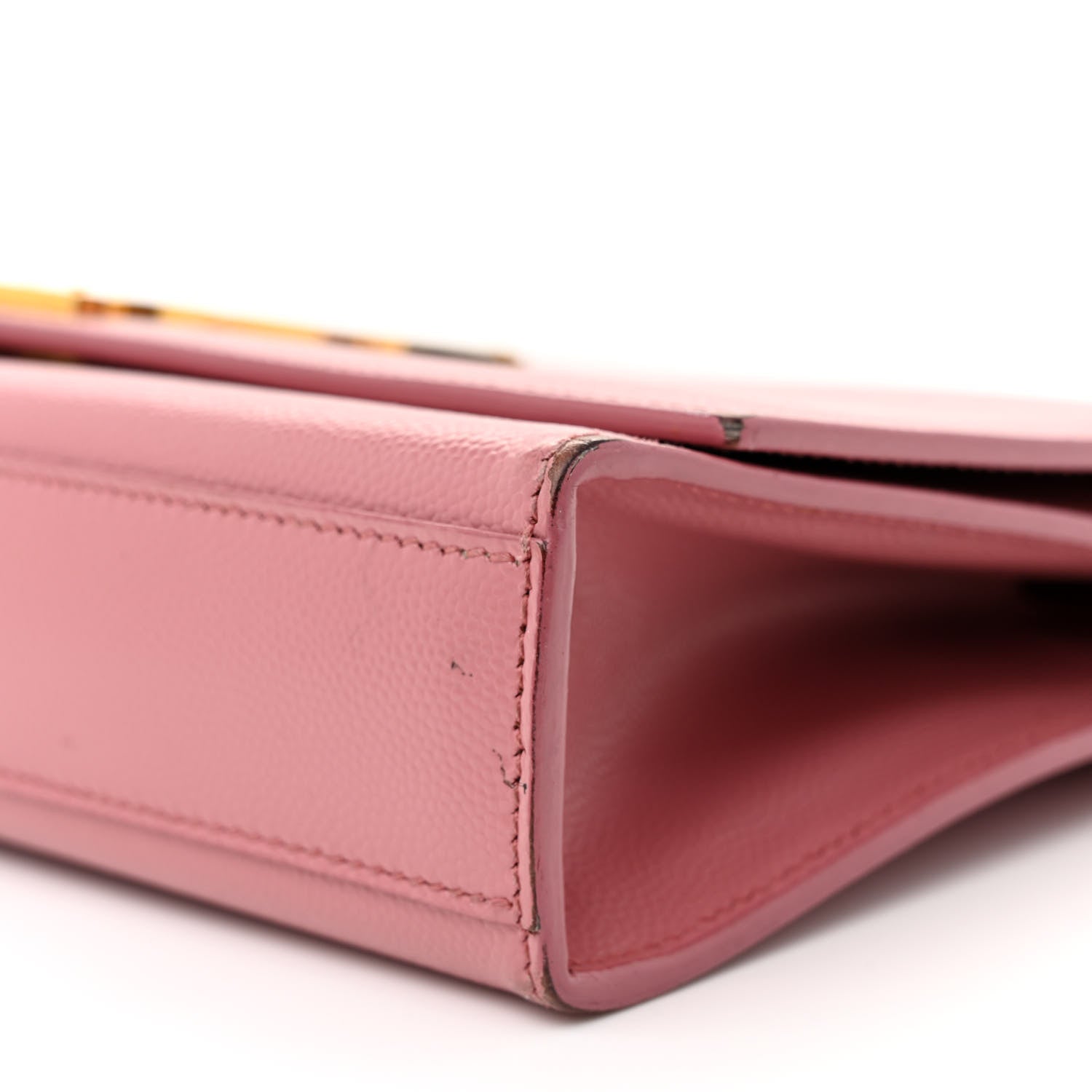 Saint Laurent Grain De Poudre Medium Classic Monogram Kate Satchel Dark Rose 9 of 15