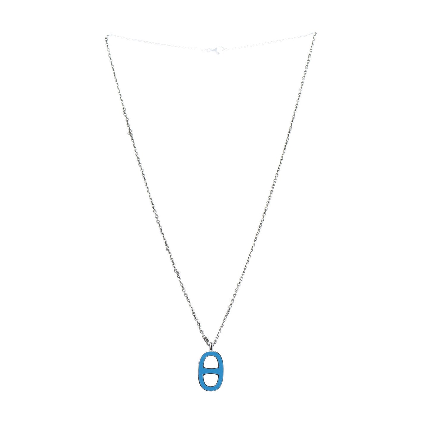 Laquered Iliade Pendant Necklace Bleu Paradis