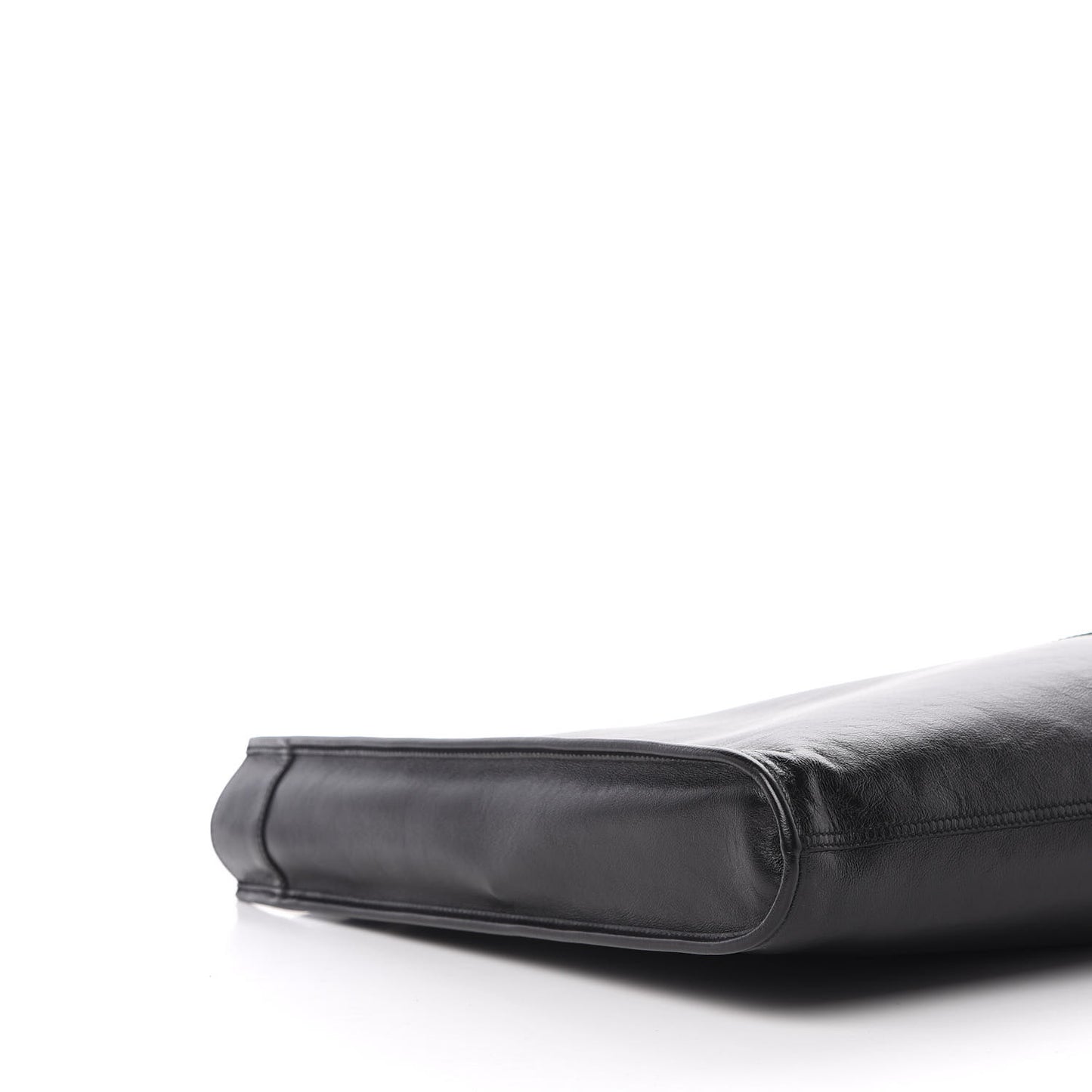 Calfskin Large Rajah Chain Tote Black