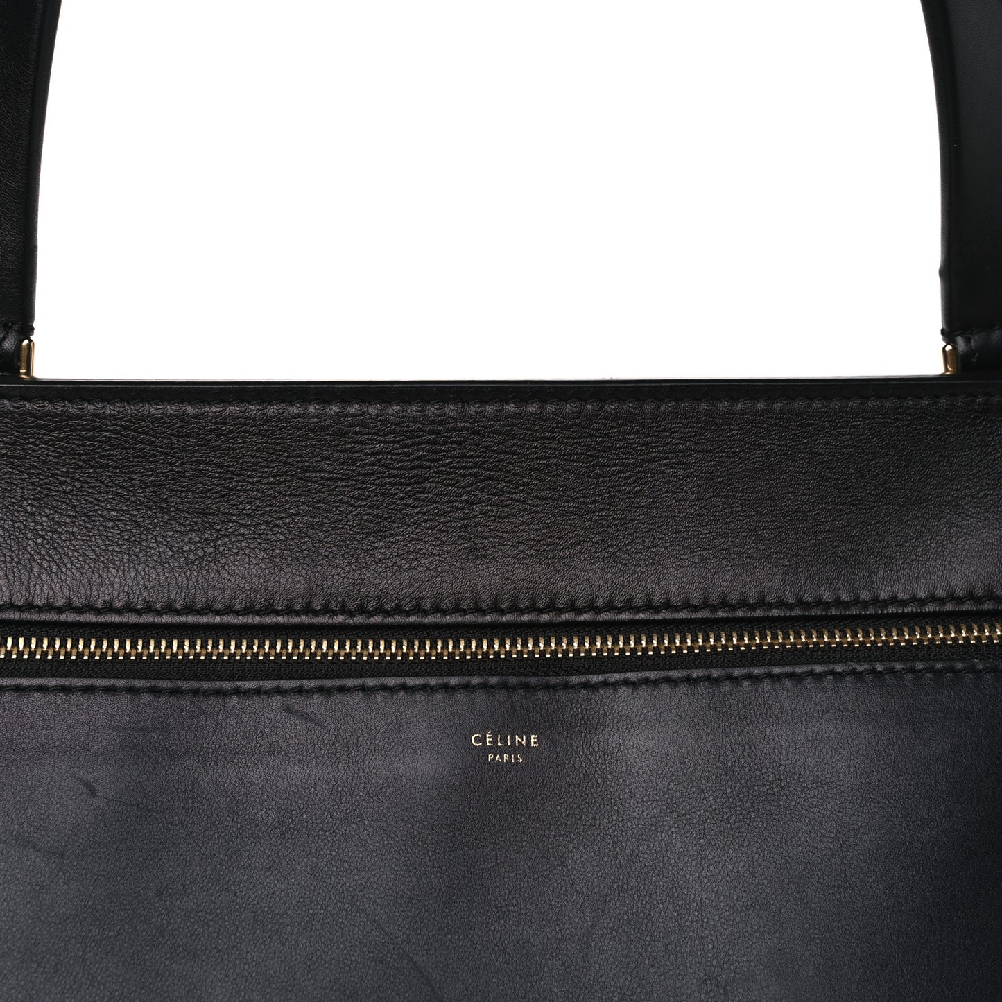 Supple Calfskin Medium Edge Shoulder Bag Navy Blue