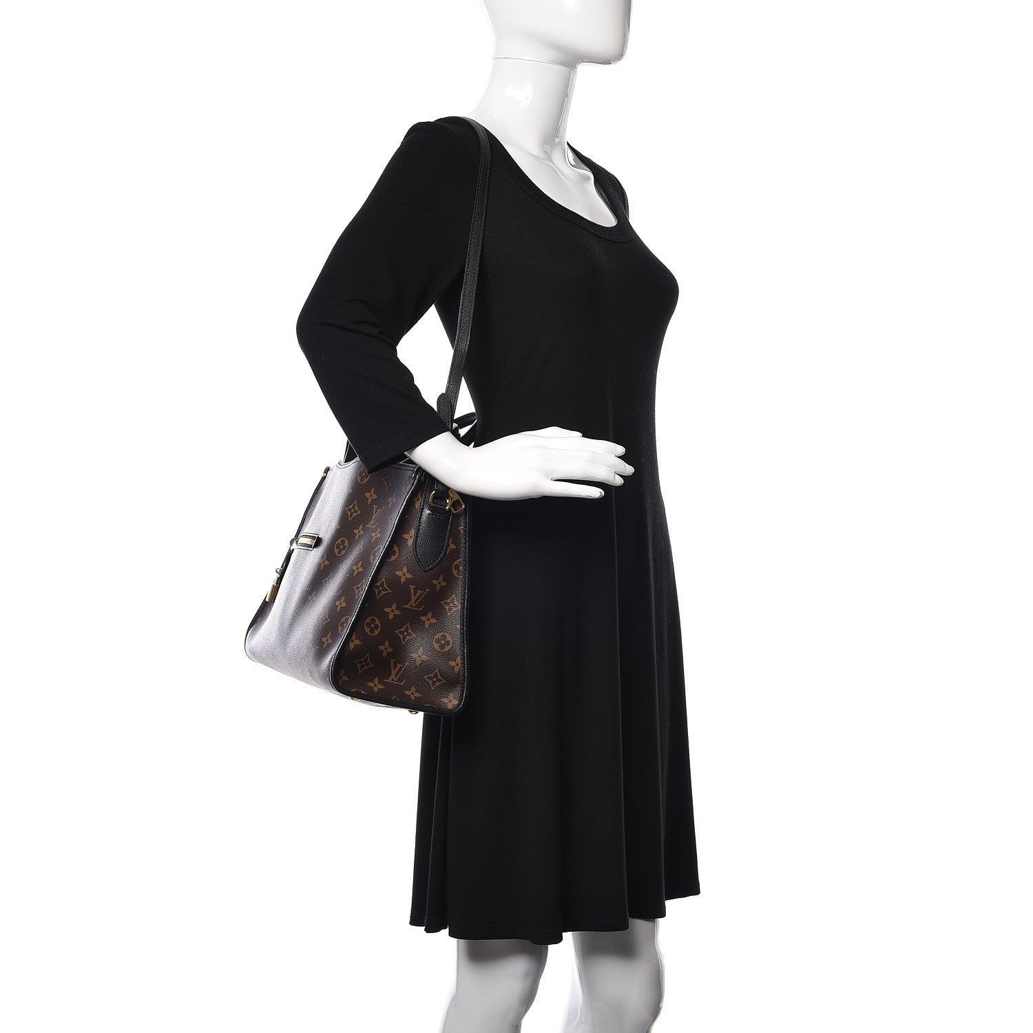 Louis Vuitton Monogram Popincourt MM Black 2 of 18