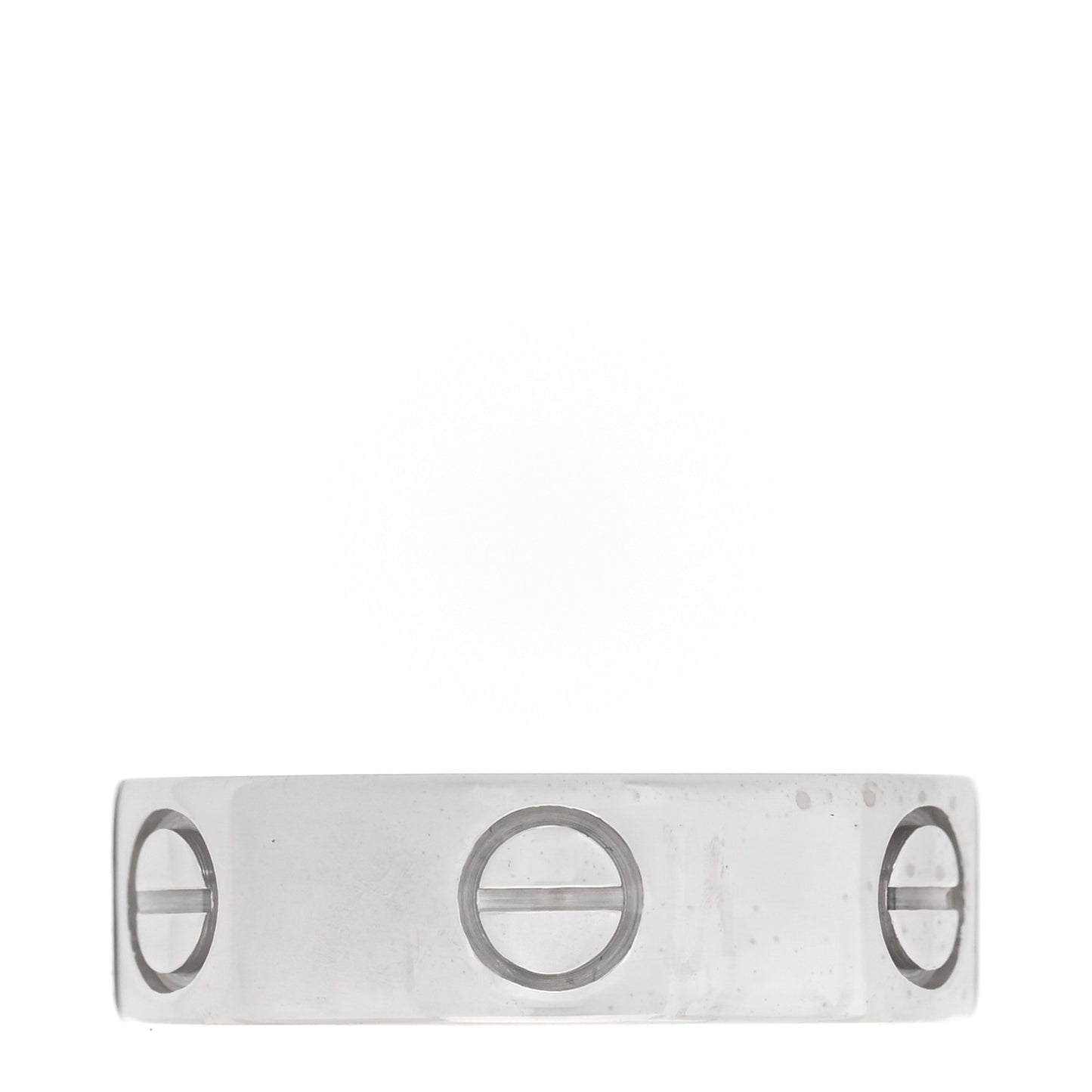 18K White Gold 5.5mm LOVE Ring 51 5.75