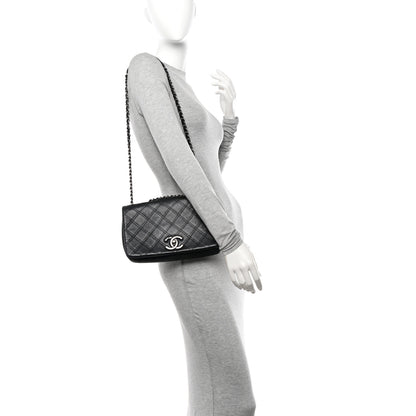 Chanel Calfskin Diamond Embossed New Chic Flap Black 2 of 11