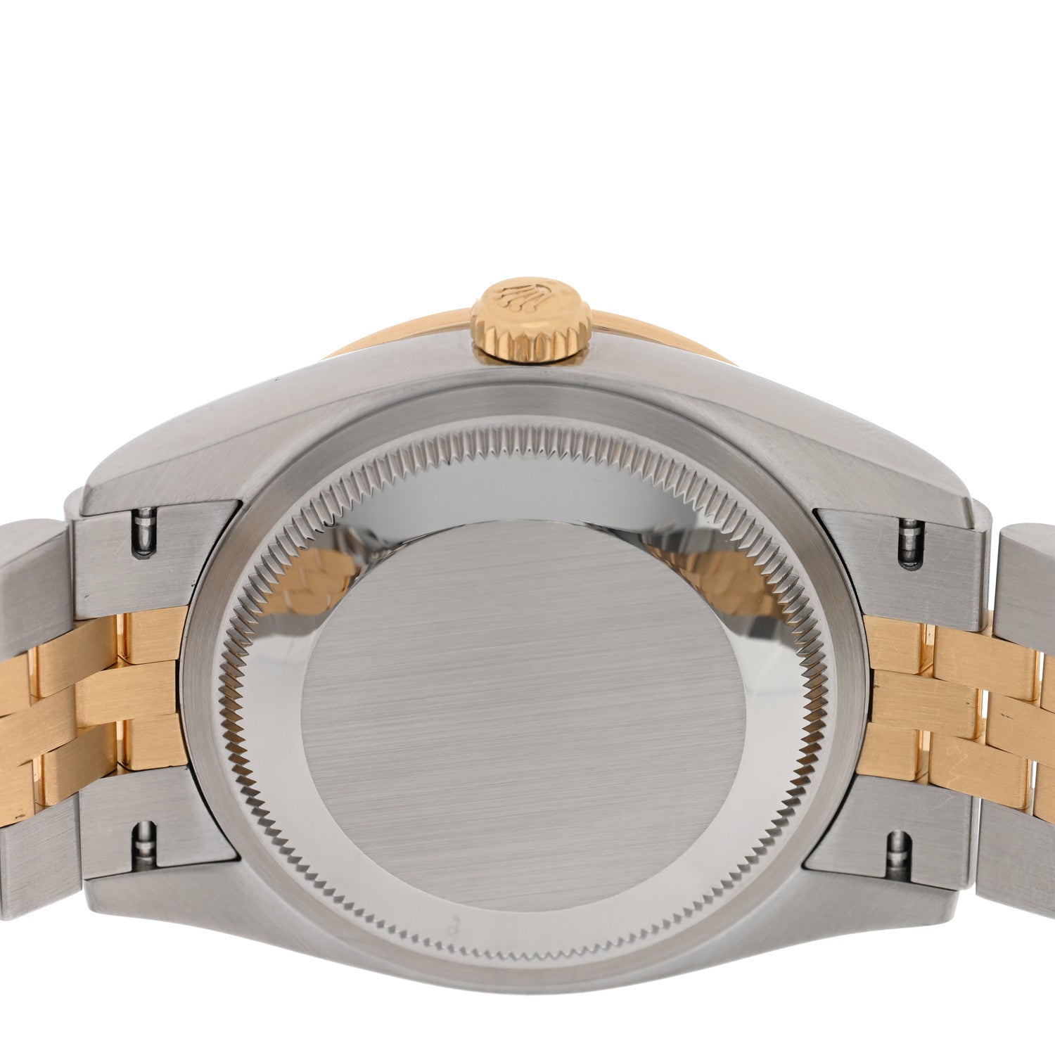 Rolex Stainless Steel 18K Yellow Gold Diamond Bezel 36mm Oyster Perpetual Datejust Watch Champagne 126283RBR 4 of 5