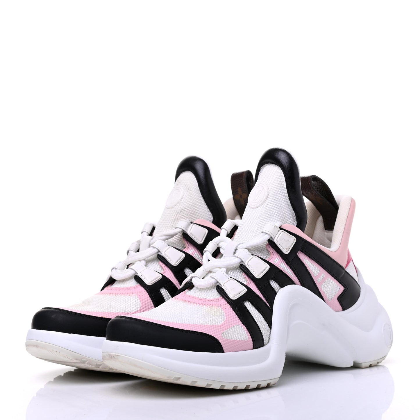 Calfskin Technical Nylon LV Archlight Sneaker 38.5 Rose Clair