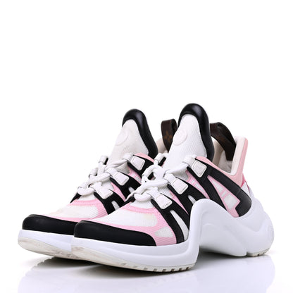 Louis Vuitton Calfskin Technical Nylon LV Archlight Sneaker 38.5 Rose Clair 3 of 14