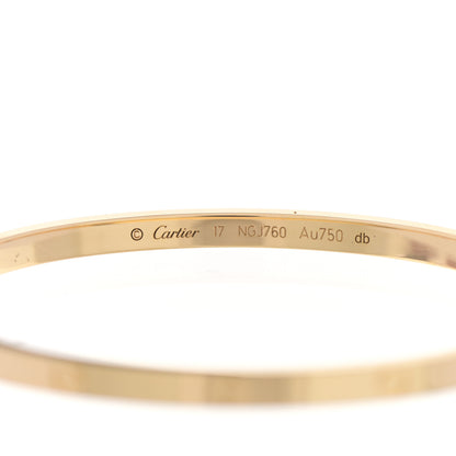 Cartier 18K Yellow Gold Small LOVE Bracelet 17 4 of 5