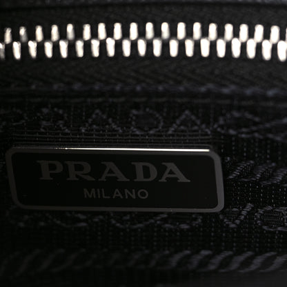 Prada Saffiano Tessuto Nylon Chain Shoulder Bag Black 6 of 8
