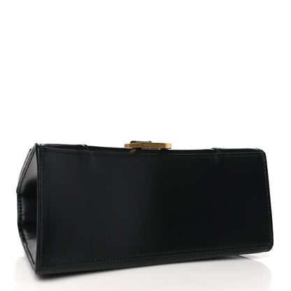 Balenciaga Shiny Box Calfskin Small Hourglass Top Handle Bag Black 4 of 11