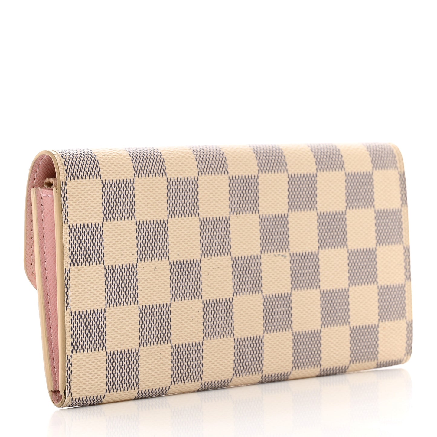 Damier Azur Emilie Wallet Rose Ballerine