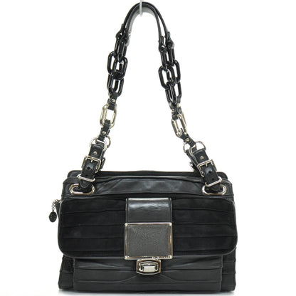 Balenciaga Leather Suede Stingray Cherche Midi Chain Link Bag Black 1 of 13