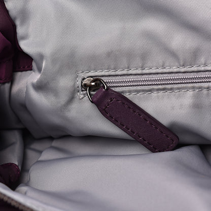 Burberry Nylon Check Small Buckleigh Packable Tote Purple 6 of 18