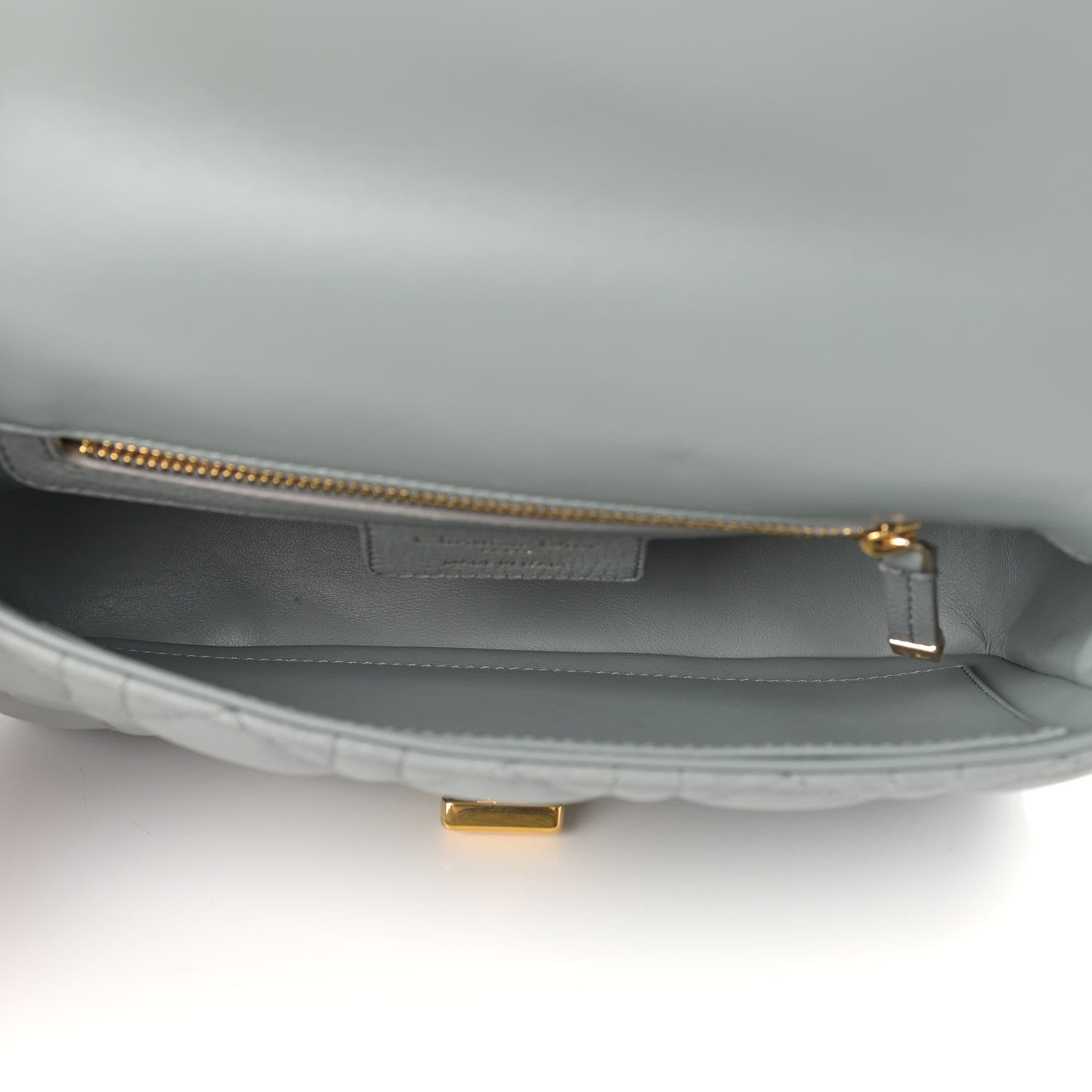 Christian Dior Calfskin Cannage Small Caro Bag Grey 5 of 11